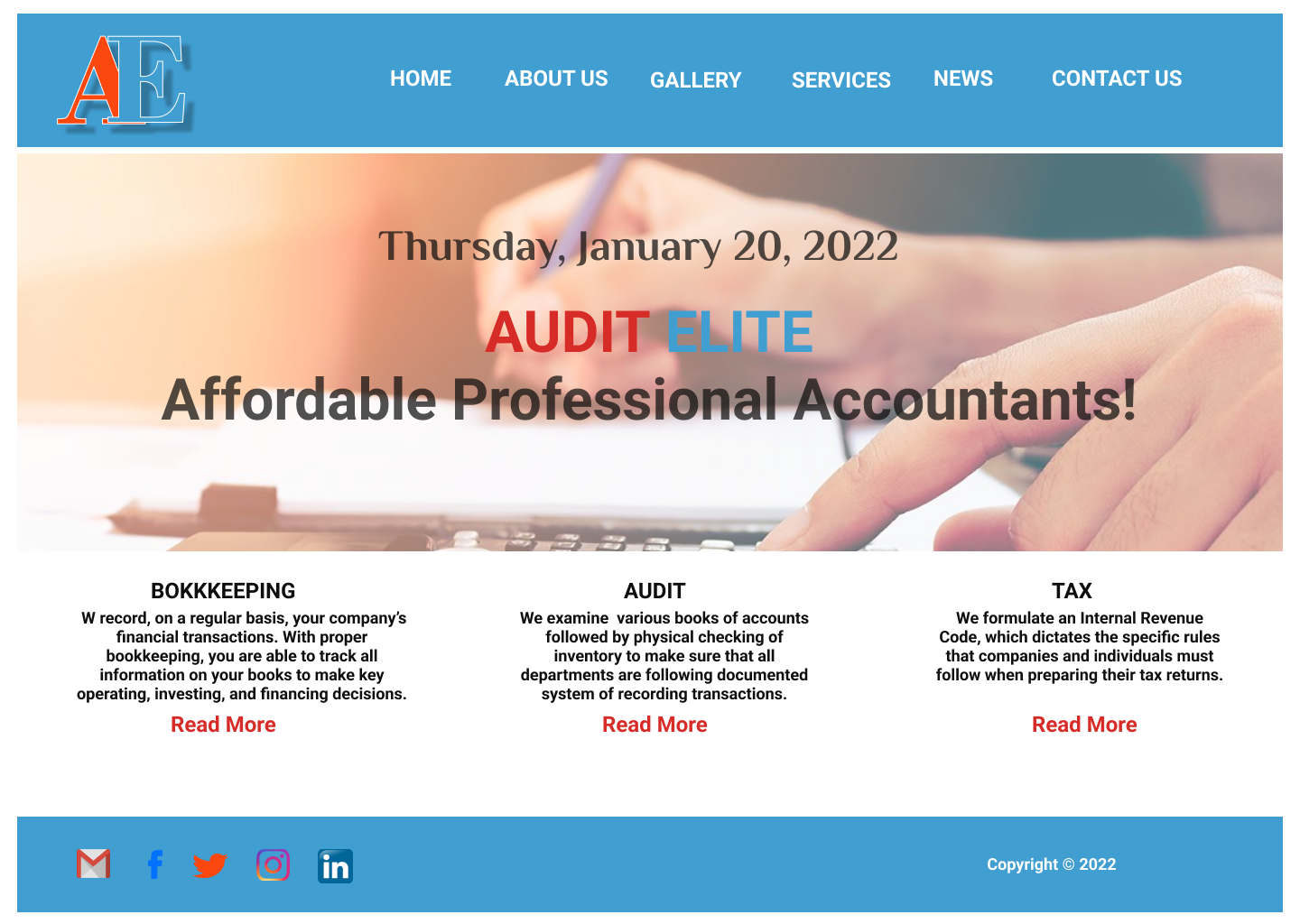 Landing page